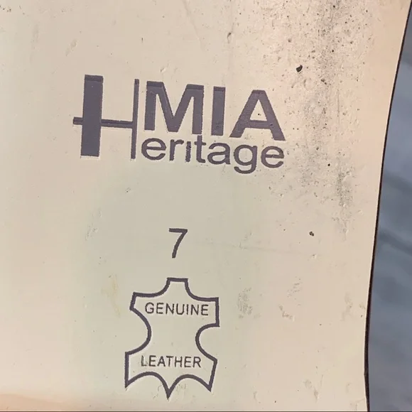 MiA Heritage FIJI Leather Embroidered Beaded Sandals 7M - Picture 6 of 12